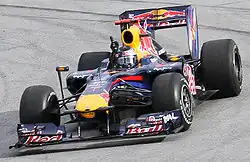 Sebastian Vettel driving the Red Bull RB6: "Luscious Liz" and "Randy Mandy" (2010)