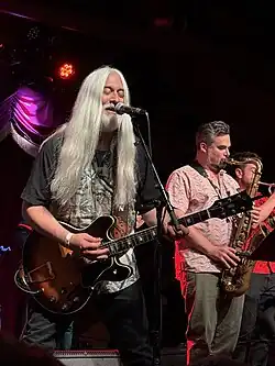 Lee performing with Young Gun Silver Fox in Brooklyn, 2025