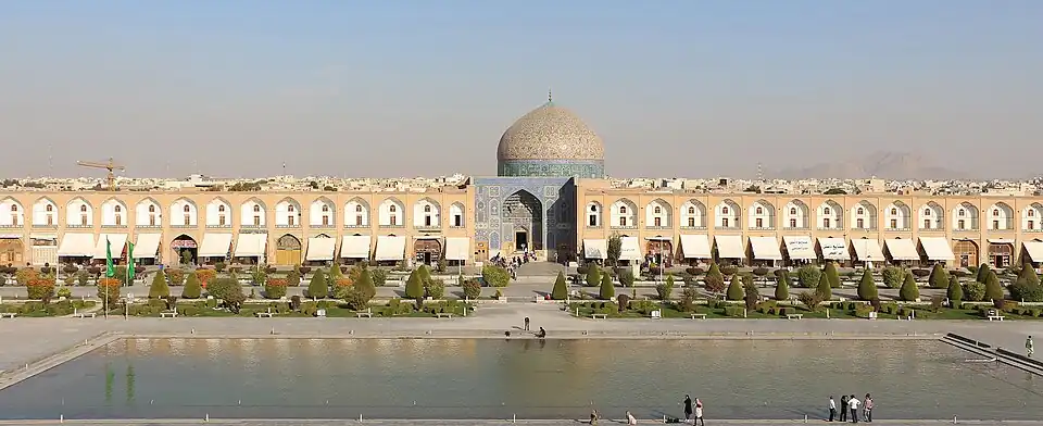 Front view - as seen from the balcony of the Ali Qapu Palace
