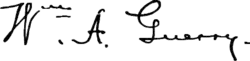 William Alexander Guerry's signature