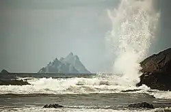 View of the island from the coast