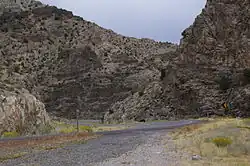 US&nbsp;50 descending from Skull Rock Pass in western Utah