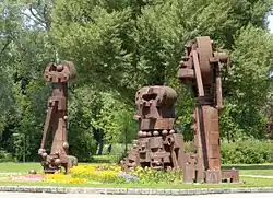 Sculpture „Das Goldene Kalb“ by Karl Anton Wolf