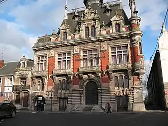 The town hall in Solesmes