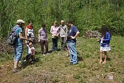 Some persons observe a protected plant