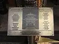 A bronze plaque