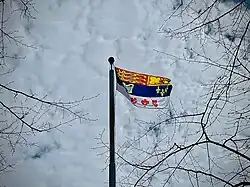Image 10The Sovereign's Flag for Canada flying at Government House in Halifax, Nova Scotia, following King Charles III's coronation. (from Canadian royal symbols)
