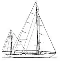 Suomi, 50 foot yawl designed by Myron Spaulding