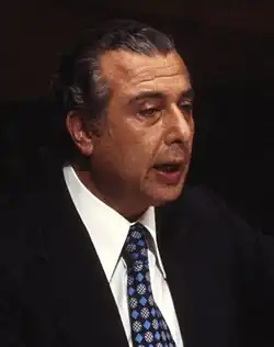 Spyros Kyprianou, former President of DIKO (1976–2000), President of the House of Representatives (1976–1977, 1996–2001) and President of Cyprus (1977–1988).