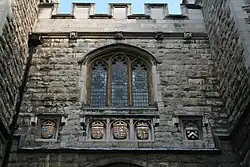 Detail of window and shields