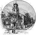 1886 engraving of the structure