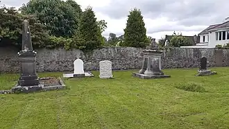 Gravestones from different centuries