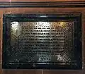 Tablet commemorating the foundation of the church by the 1st&nbsp;Duke of Westminster