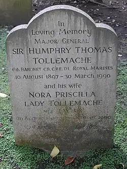 Grave of Sir Humphry Tollemache and his wife, Nora Priscilla, Lady Tollemache