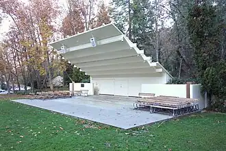 Bandshell for events.