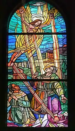 Stained-glass window in the Sanctuary