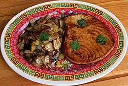 Sautéed yellowfin steak