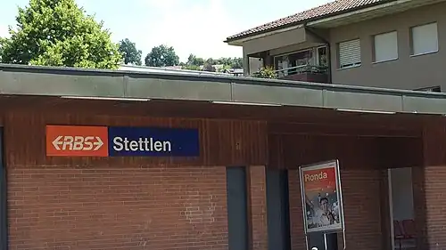 Single-story building with flat roof