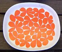 Plastic plate, designed by Stig Lindberg