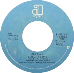 blue side-A label by Asylum Records