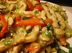 Yuxiang shredded pork, also called fish flavored pork slices, is a common type of Sichuan cuisine.