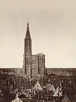 Strasbourg and the cathedral in 1869 (photo by Charles David Winter&nbsp;[fr])