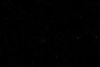 Complete elimination of stray light: all pixels showing stray light have been set to zero luminance, the faint and two-dimensional Pinwheel Galaxy is no longer visible, too.