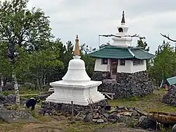 Stupas of Shedrub Ling Buddhist Temple
