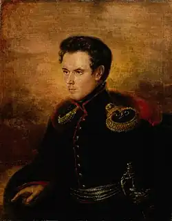 Sublieutenant Anton af Tengström, 1826, born in 1798 he died in the Russo-Turkish war in 1828
