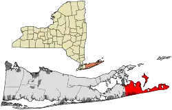 Location in Suffolk County
