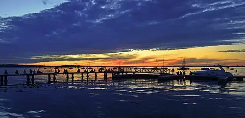 Summer solstice sunset from the Terrace, 2015