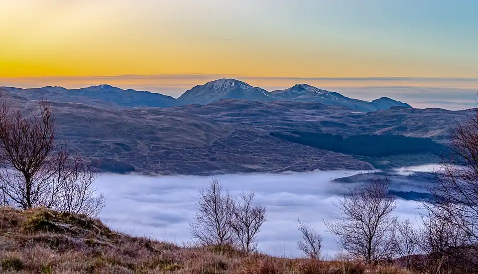 Ben Vorlich and Loch Tay seen from Ben Lawers