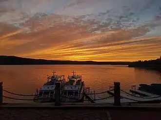 Sunset on Jingpo Lake