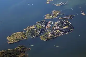 Image 44Aerial view of Suomenlinna (from List of islands of Finland)