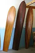 Images of various vintage and reproduction longboards
