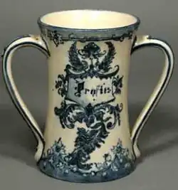 Susan Stuart Frackelton, loving cup, 1894–1906, Milwaukee County Historical Society