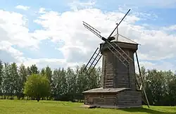 Log windmill in Russia