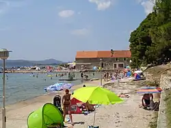 Beach in the village
