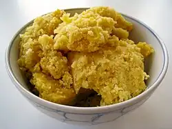 Sweet vegan corn-tomatillo pudding