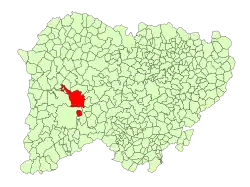 Location in Salamanca