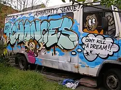 Community Venue: 2016: T. Chances: Can't Kill a Dream (mural by OWED)