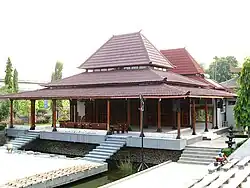 Pendopo with tajug-type roof in Taman Mini Indonesia Indah