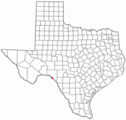Location of Box Canyon, Texas