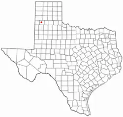 Location within Castro County and Texas