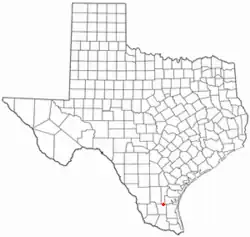 Location of Falfurrias, Texas