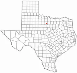 Location of Graham, Texas
