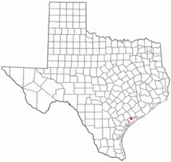 Location of Port Lavaca, Texas