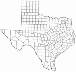 Location of Santa Rosa, Texas