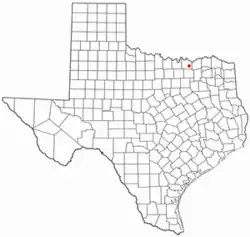 Location of Tom Bean, Texas