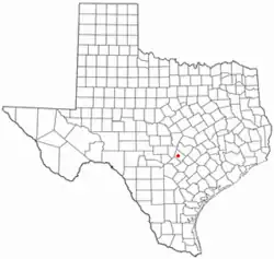 Location of Woodcreek, Texas